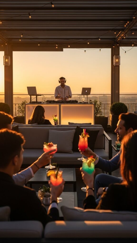 DJ terraza hotel Costa del Sol